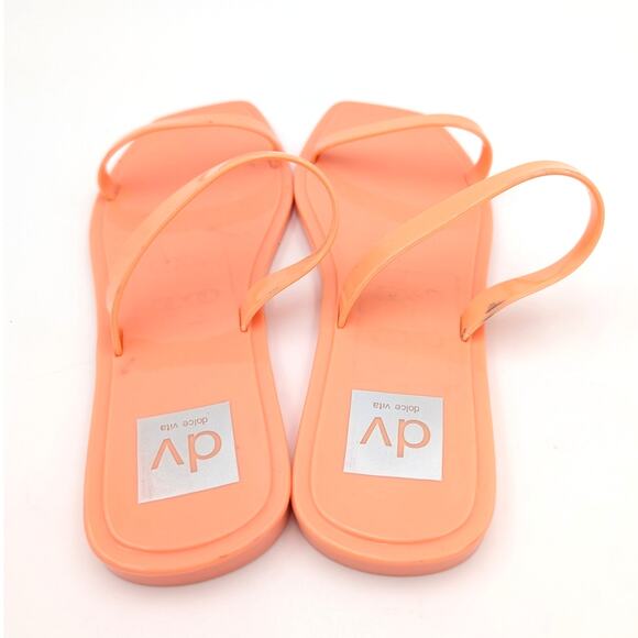 DV by Dolce Vita Sunshine Casual Flat Sandal Women's Melon Size US6 EU37 - Picture 5 of 10